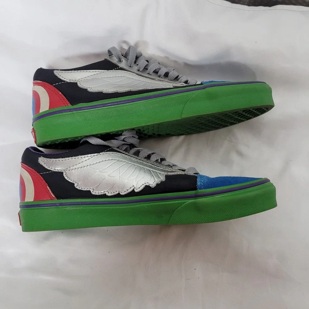 Vans x Marvel Old Skool Avengers Multi Captain America Thor Hulk M 7.5 W 9